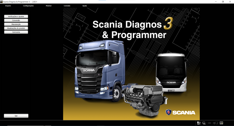 Kit Scanner Scania VCI3 Original (CHIP COMPLETO) + SDP3 2.65.1